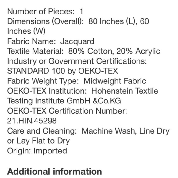 60"×80" Waffle Weave Fringed Bed Throw
Ivory - Threshold™new - Picture 6 of 7